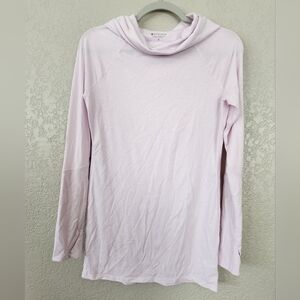 Athleta Pink Essence Hoodie Cowl Neck Size Small